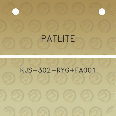 patlite-kjs-302-rygfa001