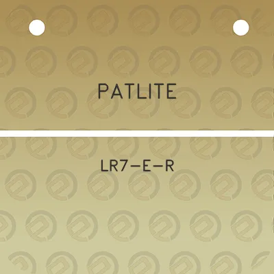 patlite-lr7-e-r