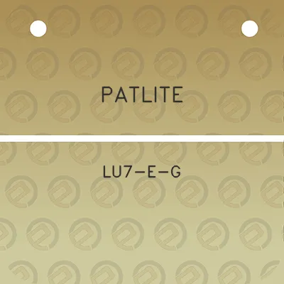 patlite-lu7-e-g