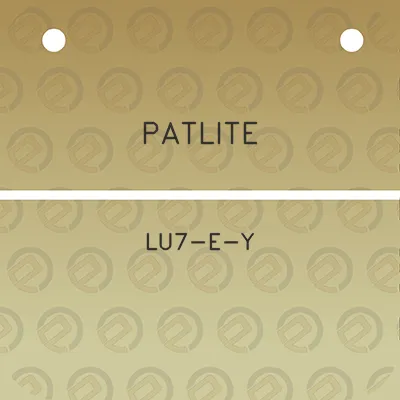 patlite-lu7-e-y