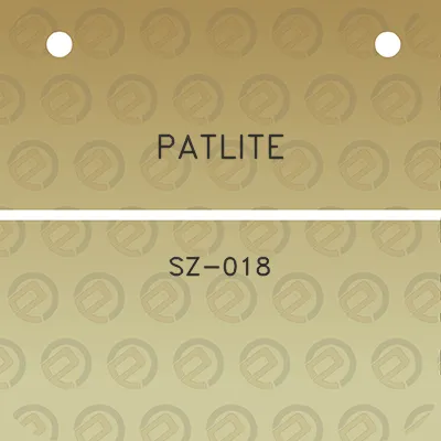 patlite-sz-018