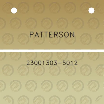 patterson-23001303-5012