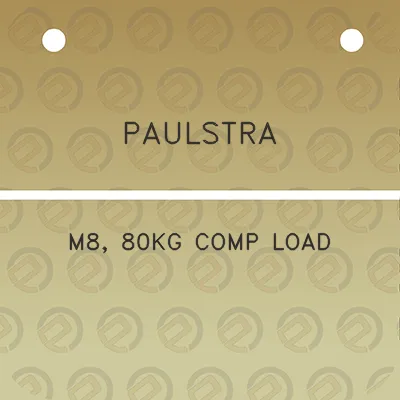 paulstra-m8-80kg-comp-load