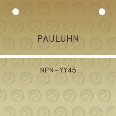 pauluhn-npn-yy45