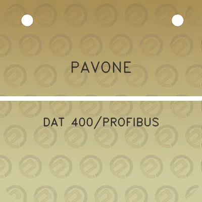 pavone-dat-400profibus