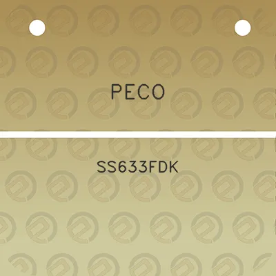 peco-ss633fdk