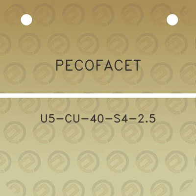 pecofacet-u5-cu-40-s4-25