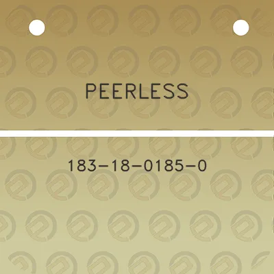 peerless-183-18-0185-0