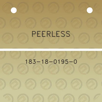 peerless-183-18-0195-0