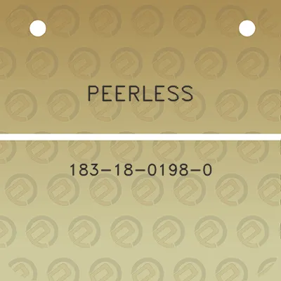 peerless-183-18-0198-0