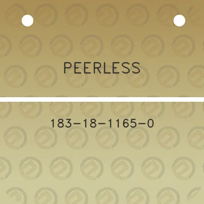 peerless-183-18-1165-0