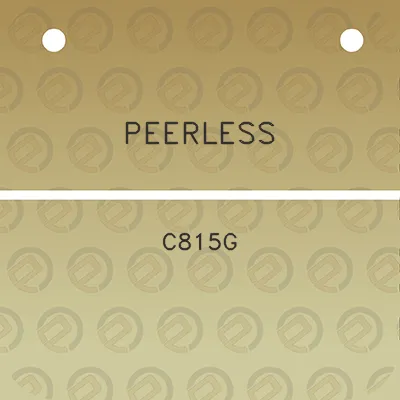 peerless-c815g