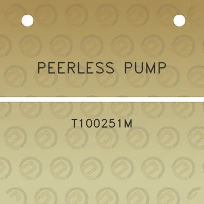 peerless-pump-t100251m