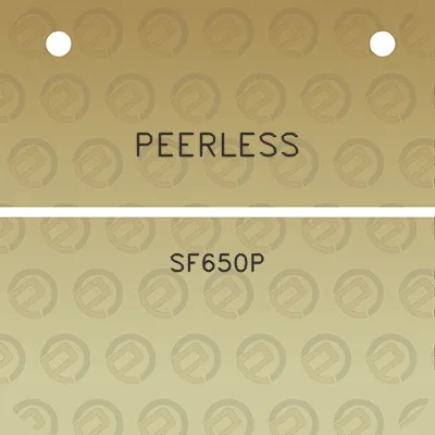 peerless-sf650p