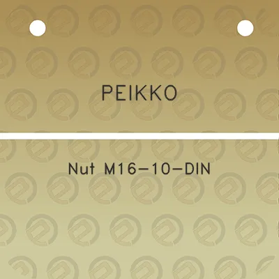 peikko-nut-m16-10-din