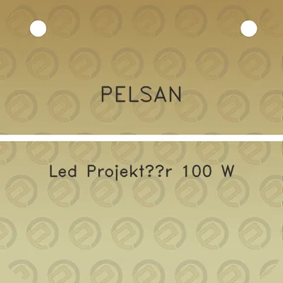 pelsan-led-projektor-100-w