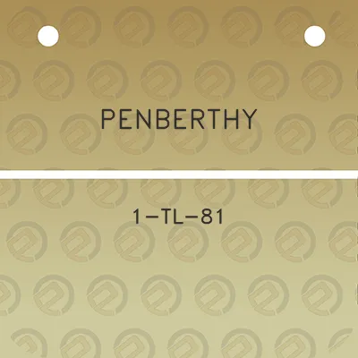 penberthy-1-tl-81