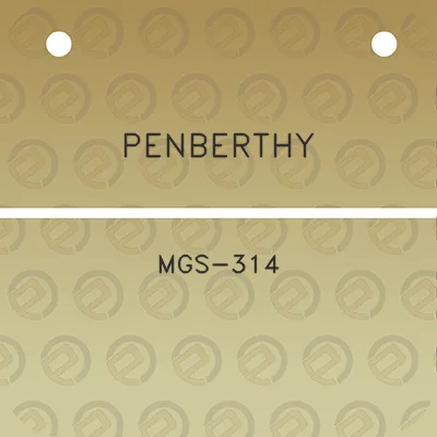 penberthy-mgs-314