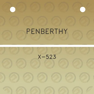 penberthy-x-523