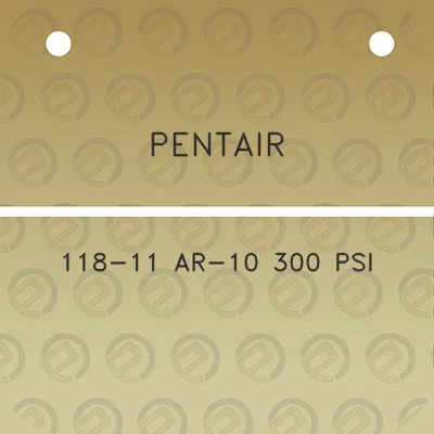 pentair-118-11-ar-10-300-psi