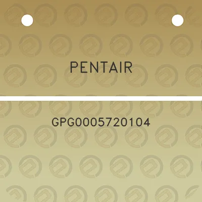 pentair-gpg0005720104