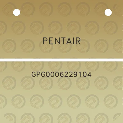 pentair-gpg0006229104