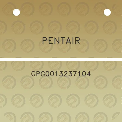 pentair-gpg0013237104