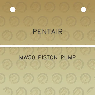 pentair-mw50-piston-pump