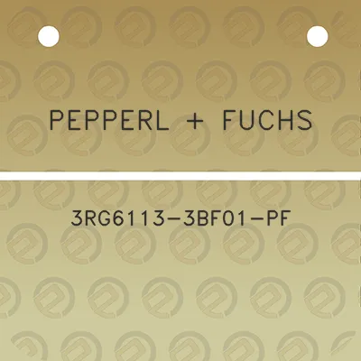 pepperl-fuchs-3rg6113-3bf01-pf