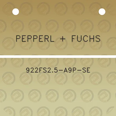 pepperl-fuchs-922fs25-a9p-se