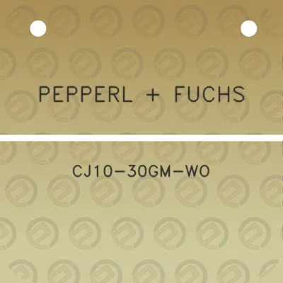 pepperl-fuchs-cj10-30gm-wo