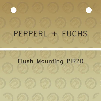 pepperl-fuchs-flush-mounting-pir20