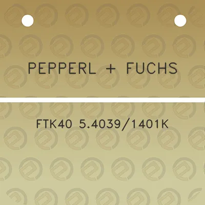 pepperl-fuchs-ftk40-540391401k