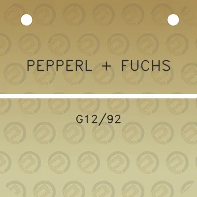 pepperl-fuchs-g1292