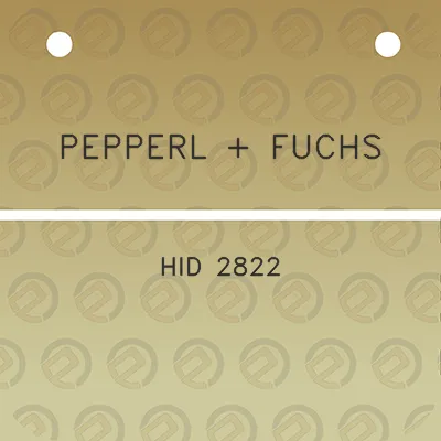 pepperl-fuchs-hid-2822