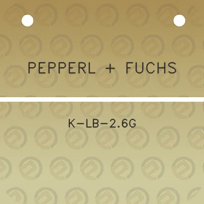 pepperl-fuchs-k-lb-26g