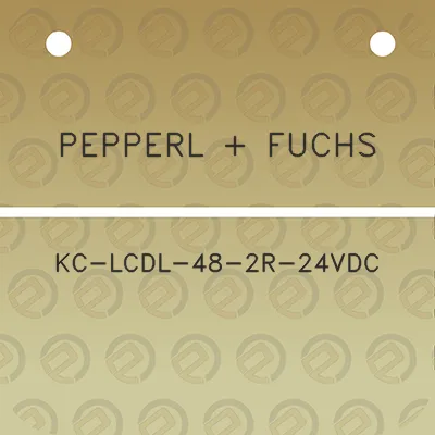 pepperl-fuchs-kc-lcdl-48-2r-24vdc