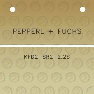 pepperl-fuchs-kfd2-sr2-22s