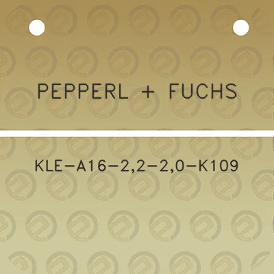 pepperl-fuchs-kle-a16-22-20-k109