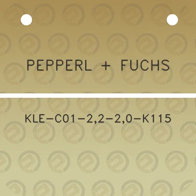 pepperl-fuchs-kle-c01-22-20-k115