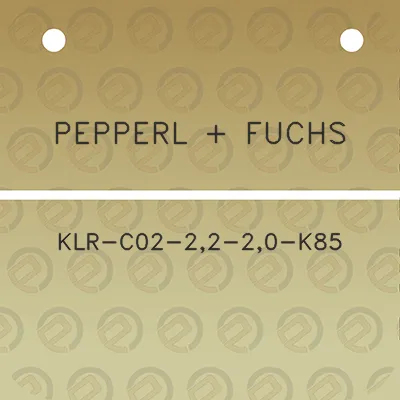 pepperl-fuchs-klr-c02-22-20-k85