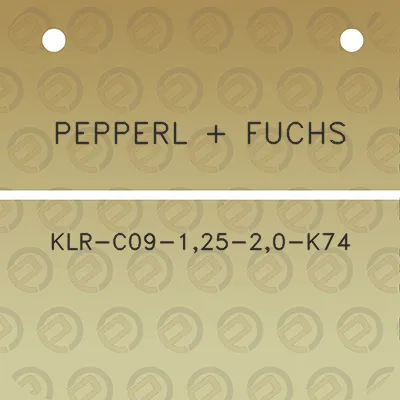 pepperl-fuchs-klr-c09-125-20-k74