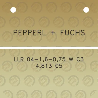 pepperl-fuchs-llr-04-16-075-w-c3-4813-05