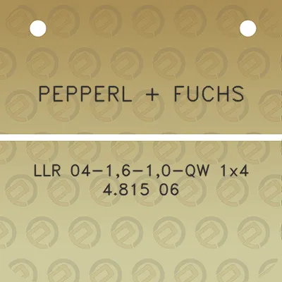 pepperl-fuchs-llr-04-16-10-qw-1x4-4815-06