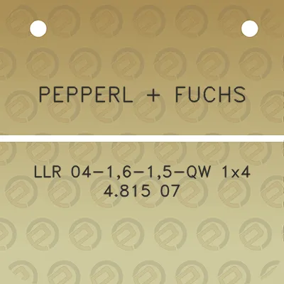 pepperl-fuchs-llr-04-16-15-qw-1x4-4815-07