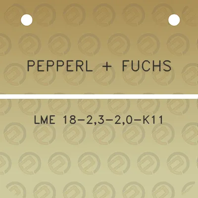 pepperl-fuchs-lme-18-23-20-k11