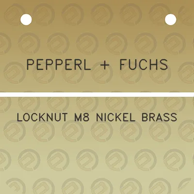 pepperl-fuchs-locknut-m8-nickel-brass