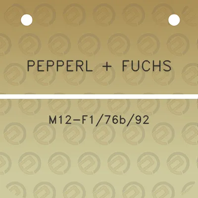 pepperl-fuchs-m12-f176b92