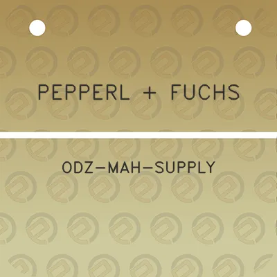 pepperl-fuchs-odz-mah-supply