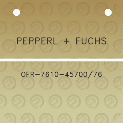 pepperl-fuchs-ofr-7610-4570076